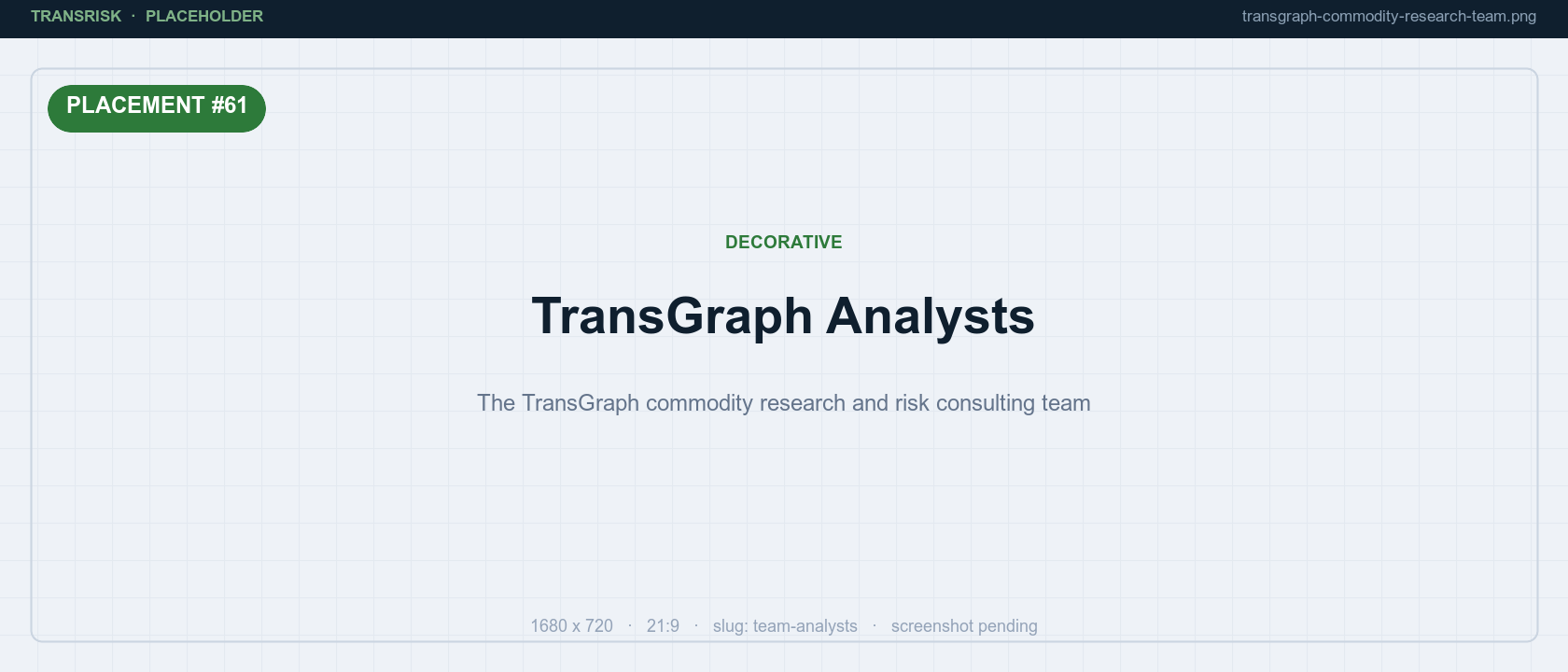 The TransGraph commodity research and risk consulting team