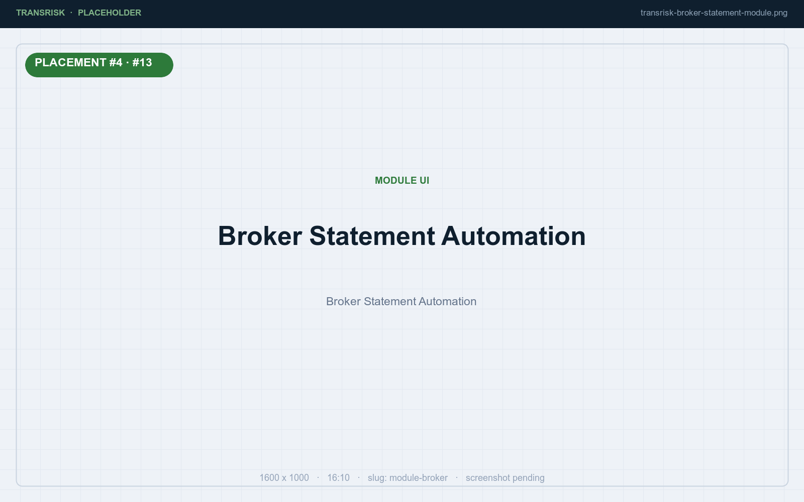 Broker Statement Automation