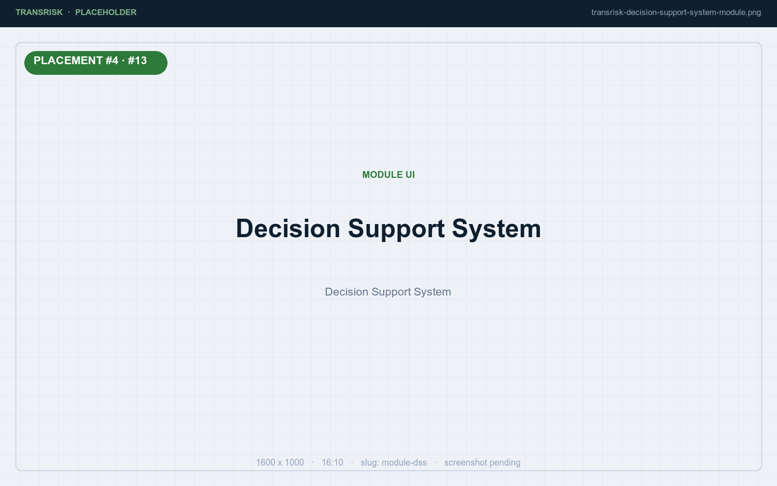 Decision Support System